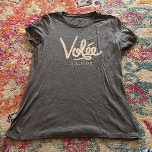 Gray Volee running team Oiselle tee shirt M